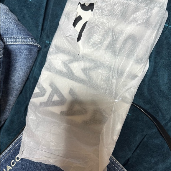 NEW…Marc Jacobs Blue Denim Hobo Bag with Bow medium - Picture 12 of 14